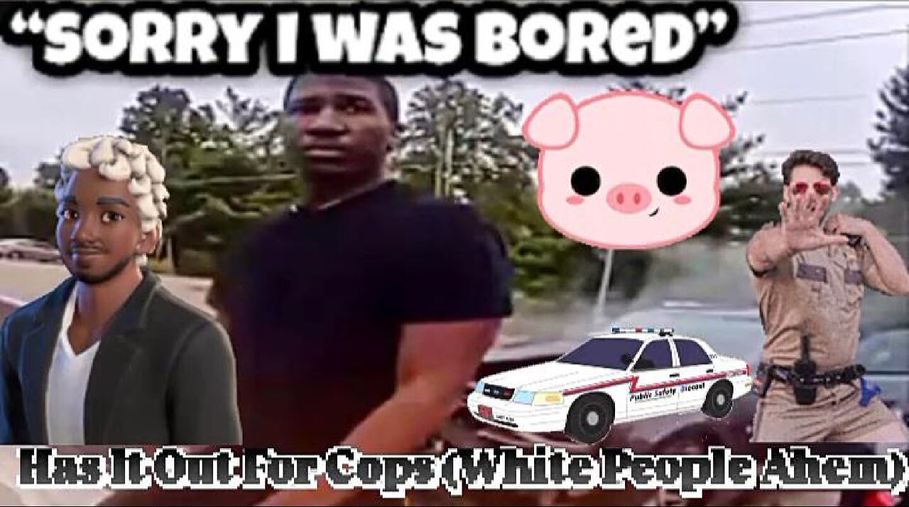 Black Dude Intentionally Crashes Into Police Car Because He Hates Cops