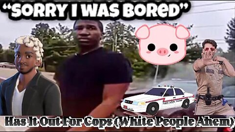 Black Dude Intentionally Crashes Into Police Car Because He Hates Cops