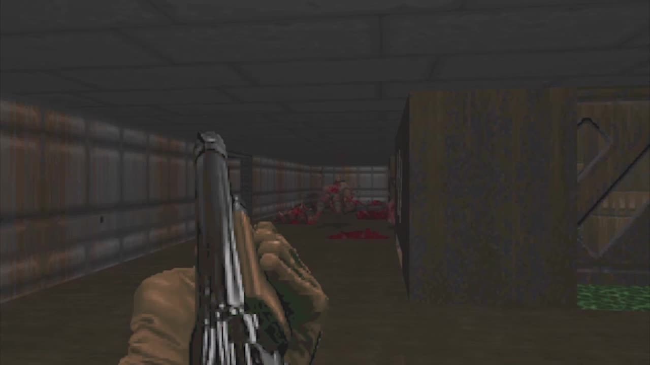 Doom plays - excerpt, classic Doom played with classic controls