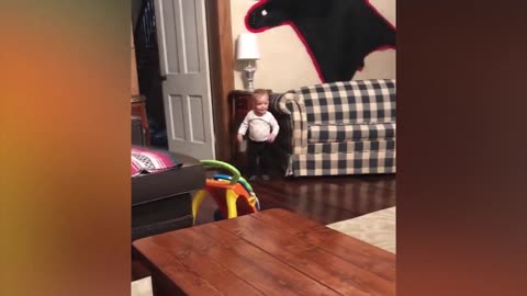 Funny babies in trouble