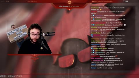 Antoine exprime son soutien aux manifestants