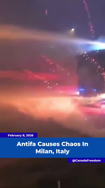 Antifa Takes the Streets of Milan, Italy
