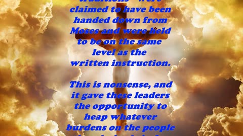 Matthew 15:2 - Daily Bible Verse Commentary