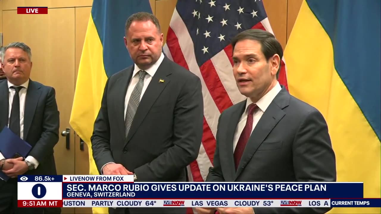 Sec. Rubio provides update on Ukraine peace plan