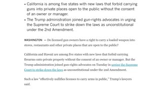 #1047 - SCOTUS Likely to Strike Down CA & HI Sensitive Places Law