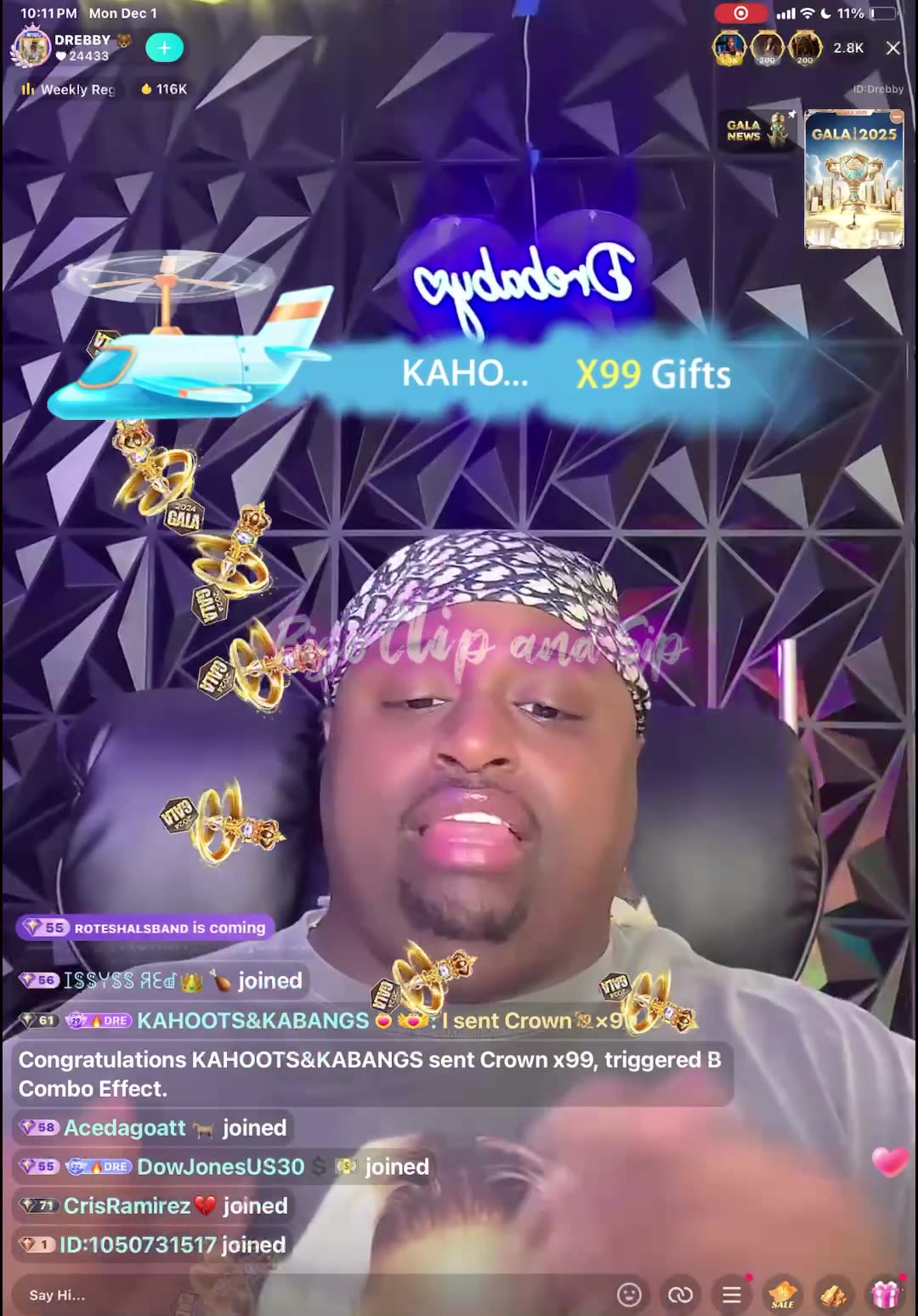 DreBaby talks to MadamLo n they both threaten to pull up n do harm 12/1/25 #bigoclipandsip