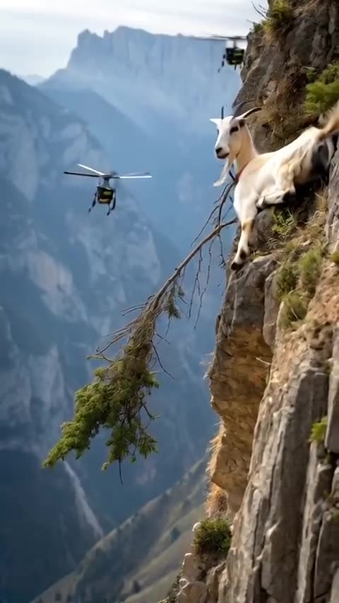 Goat took wrong step into valley | Fatal Fall | Drone footage| Mysterious land