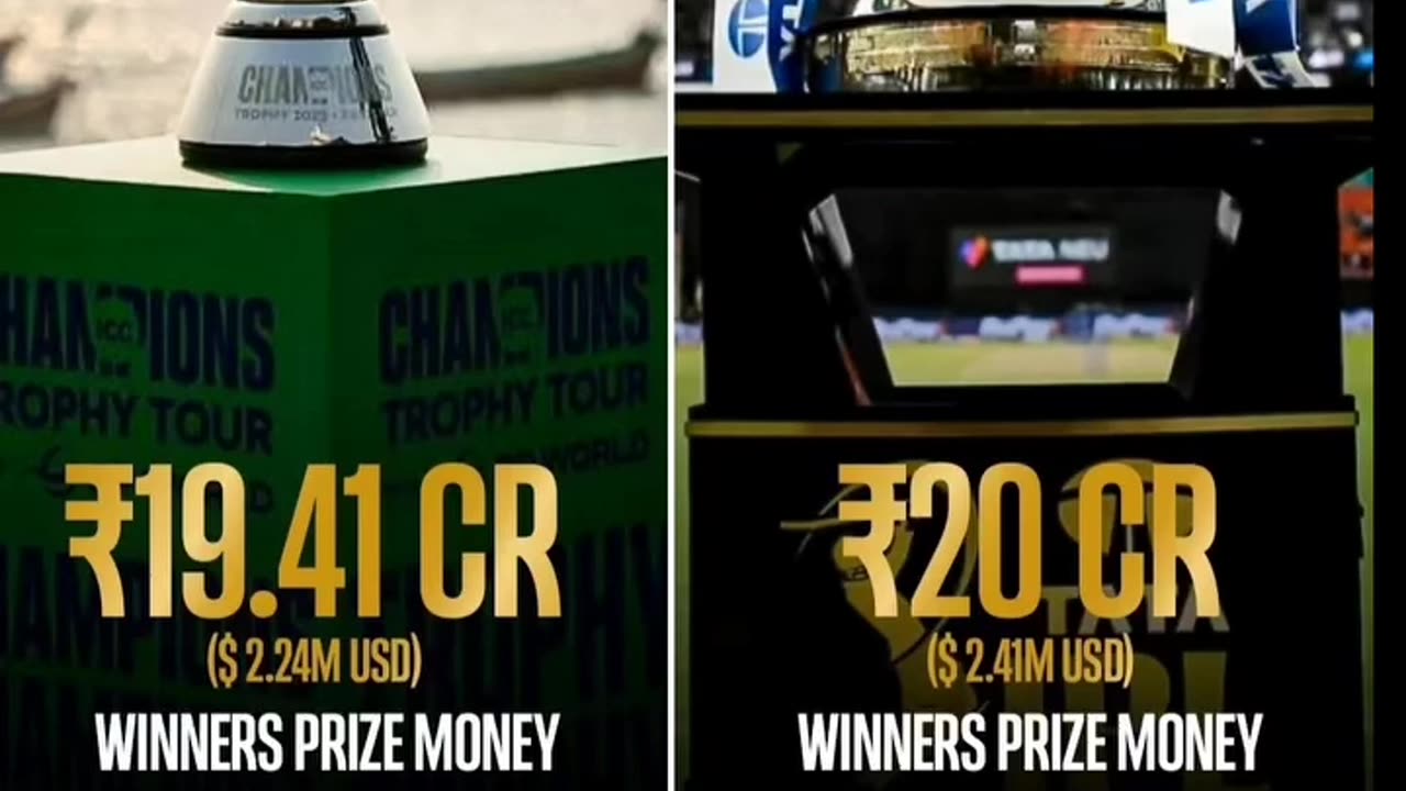 The prize money of Tata IPL is more than Champions Trophy 2025.Just Watch.