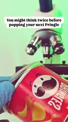 Still Eating Pringles？ (Pringle under the microscope)