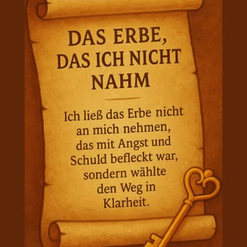 Das Erbe, das ich ablehnte 💛