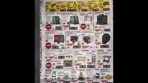 Harbor Freight Leaked Parking Lot Ad!