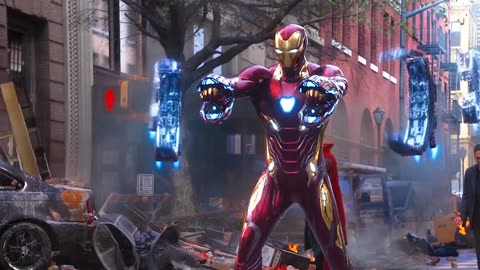 Iron Man Mark 50 Suits Up ( Marvel Infinity War 4K Scene )