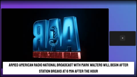 Armed American Radio with Mark Walters is LIVE