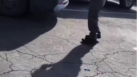 DHS agents had to forcibly detain an illegal alien who was resisting arrest.