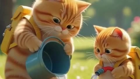 Chubby Cats Rescue Turtles in the Park