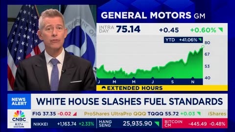 Sec. Duffy on President Trump terminating Joe Biden's CAFE standards: "The American consumer