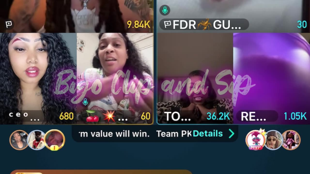 Team PK Papi adds JazzyCherry after TomiKay was up there 10/1/25 #bigoclipandsip