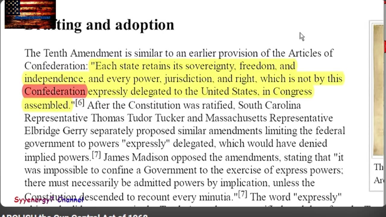 Its time to repeal the 1968 Federal gun control act and bring it back to the States