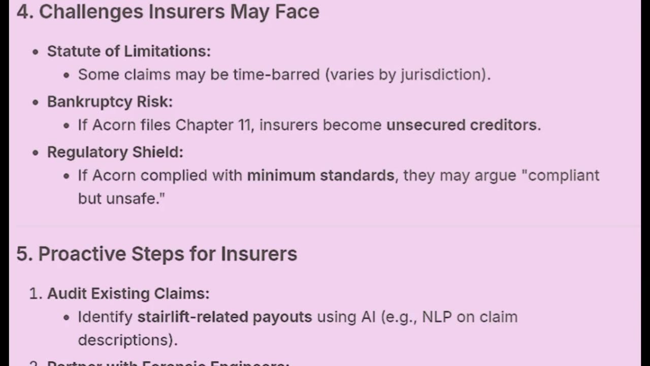 Update: we’ve expanded the scope. It’s not just injury claims. We’ve paid accidental death benefits
