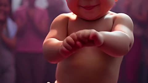 Funniest Baby Dance in Diapers 💃 | AI Animation Shorts 2025 #Shorts