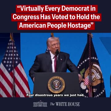 With the reckles every Democrat in Congress has voted to hold the American People hostage