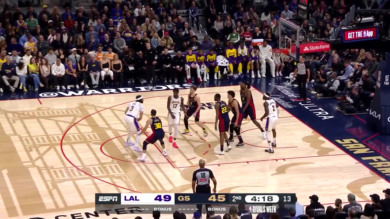 Los Angeles Lakers Full Team Highlights Vs warriors Jan 2025 Free Dawkins