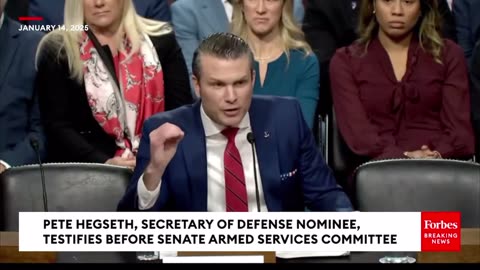 Pete Hegseth opening remarks for position of US Defense Secretary