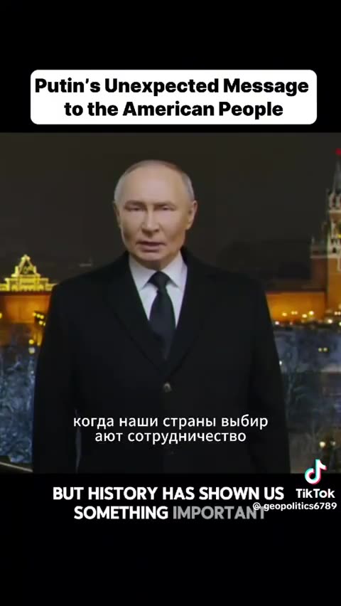 Putins message to the American people