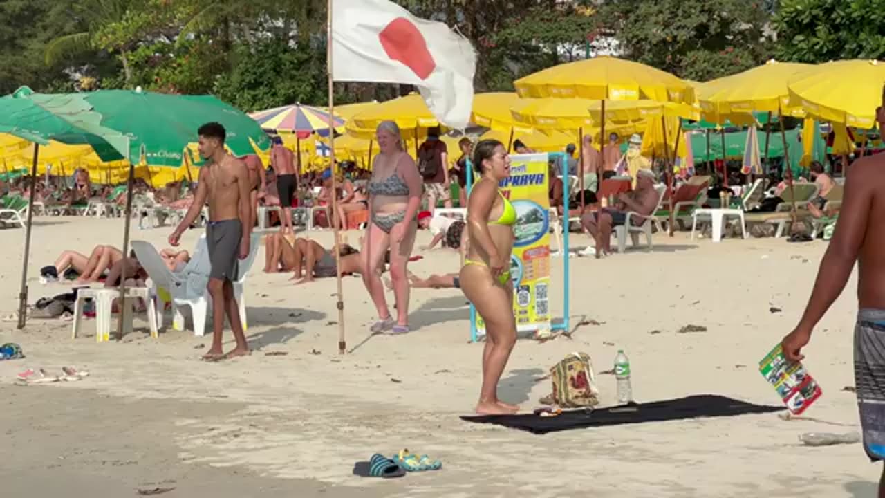 Phuket Patong Beach Thailand Beach Volleyball Hot Day #beachvolleyball #patongbeach