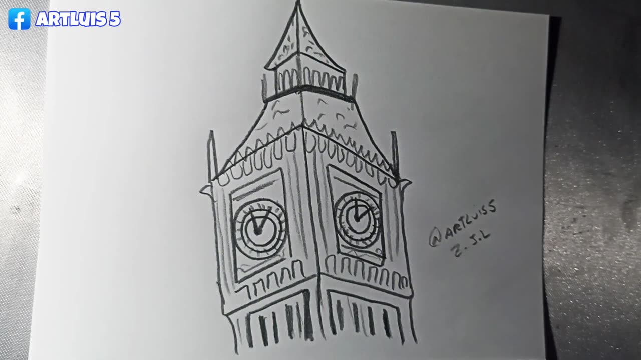 How to draw Big Ben