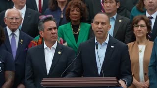 Trump posts AI video mocking Schumer, Jeffries amid shutdown talks