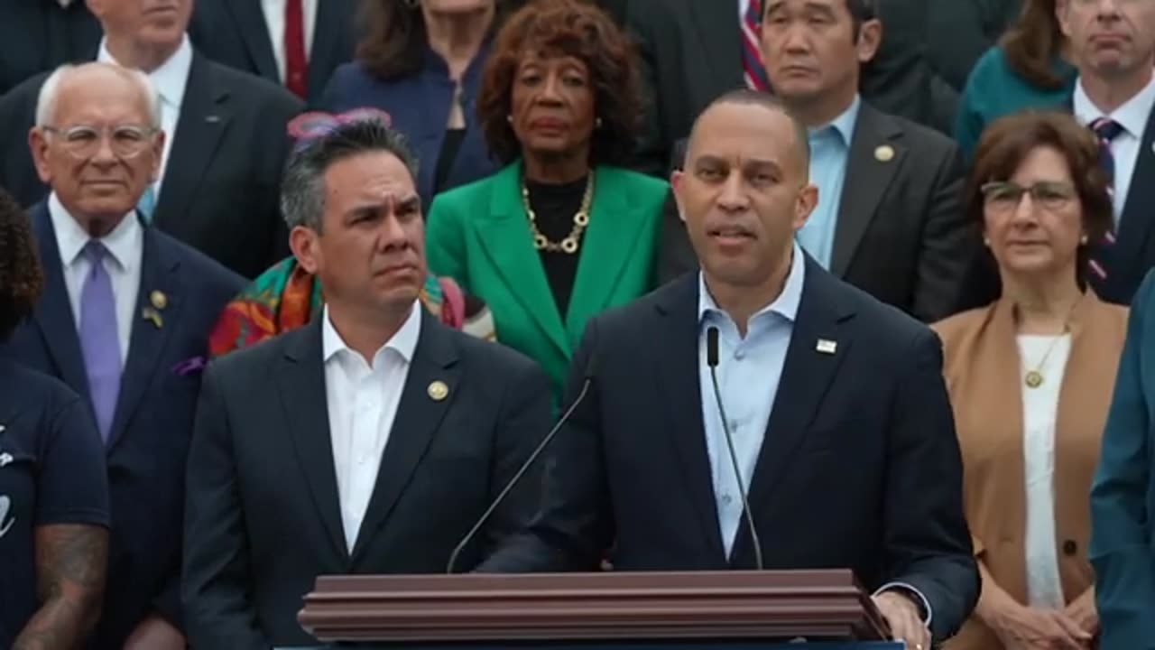 Trump posts AI video mocking Schumer, Jeffries amid shutdown talks