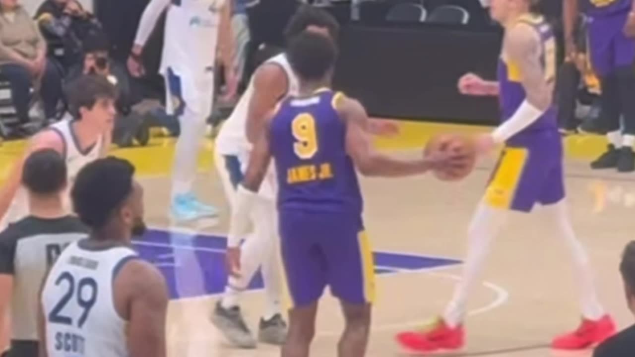 Bronny dominating the G league