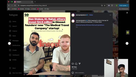 Ben Stokes & KL Rahul Invest $4.5 Million in Dineout Founders’ New Medical Travel Startup! 🌍
