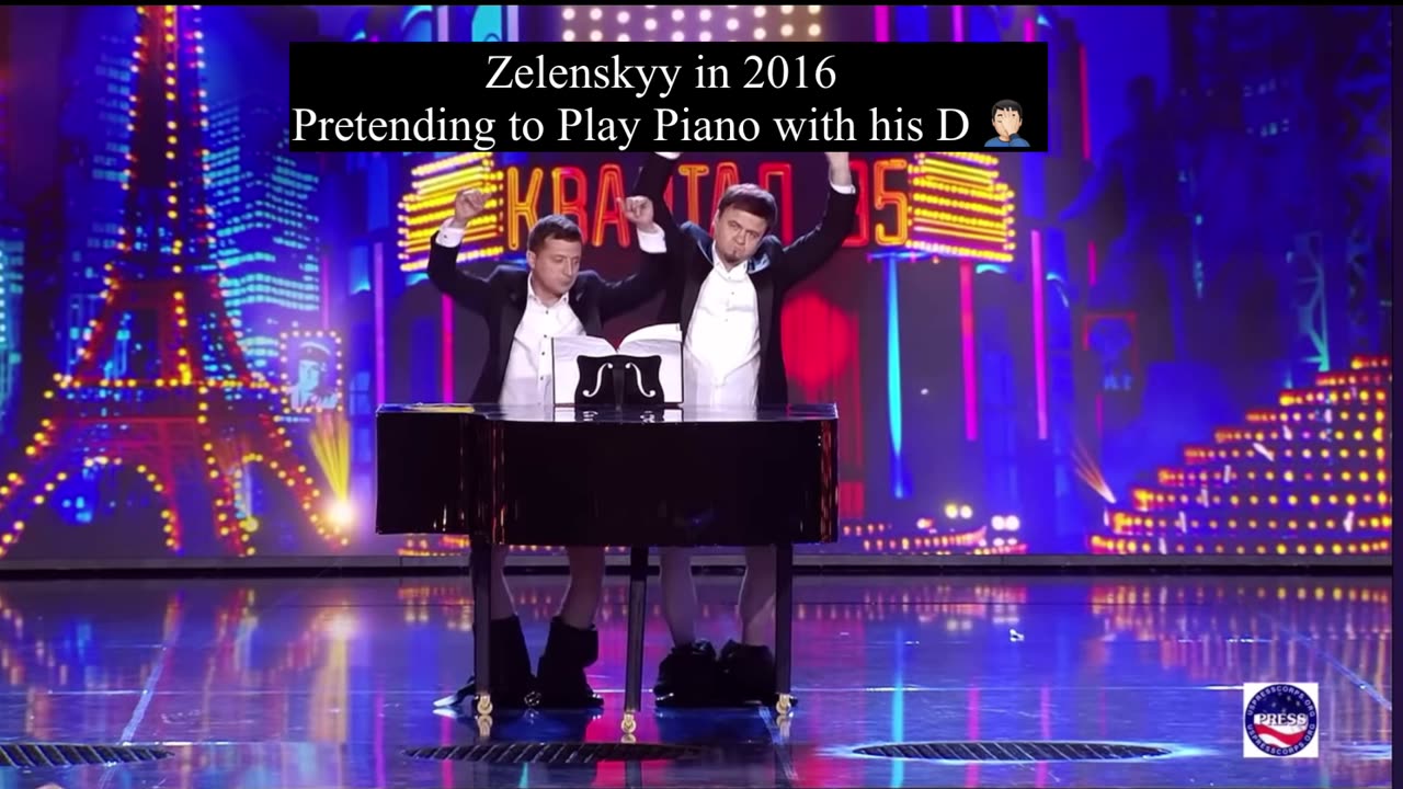 Zelenskyy plays Piano with his Dick 🤷‍♂️