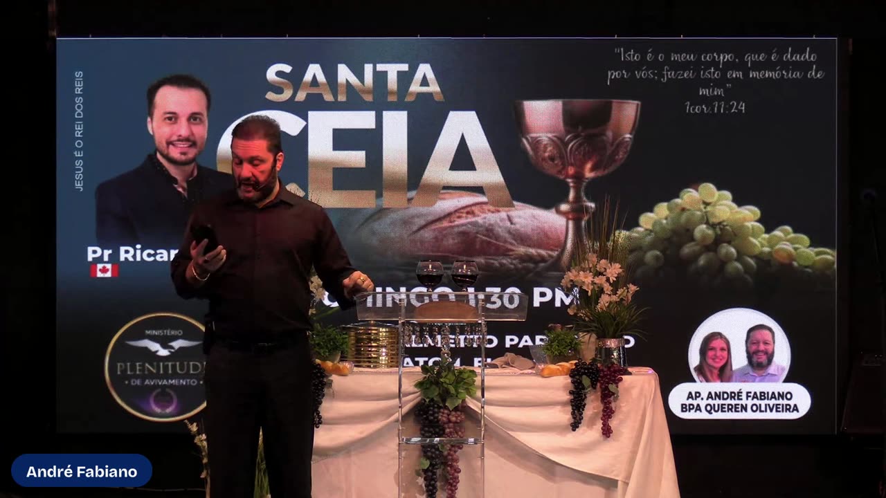 SANTA CEIA COM PASTOR RICARDO ARDILLES!!!