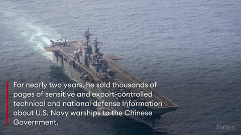 📌 Ex-U.S. Navy Sailor gets 16 Yr Prison Sentence Selling Ship Secrets to China