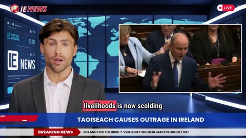IRELAND FOR THE IRISH = VIOLENCE MICHEÁL MARTIN UNDER FIRE