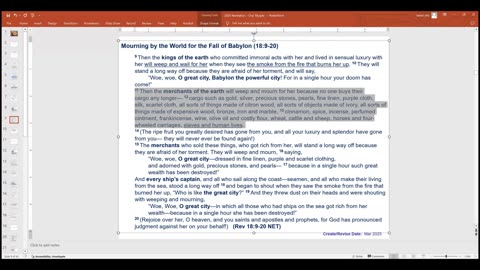 Revelation 18 – Part 2