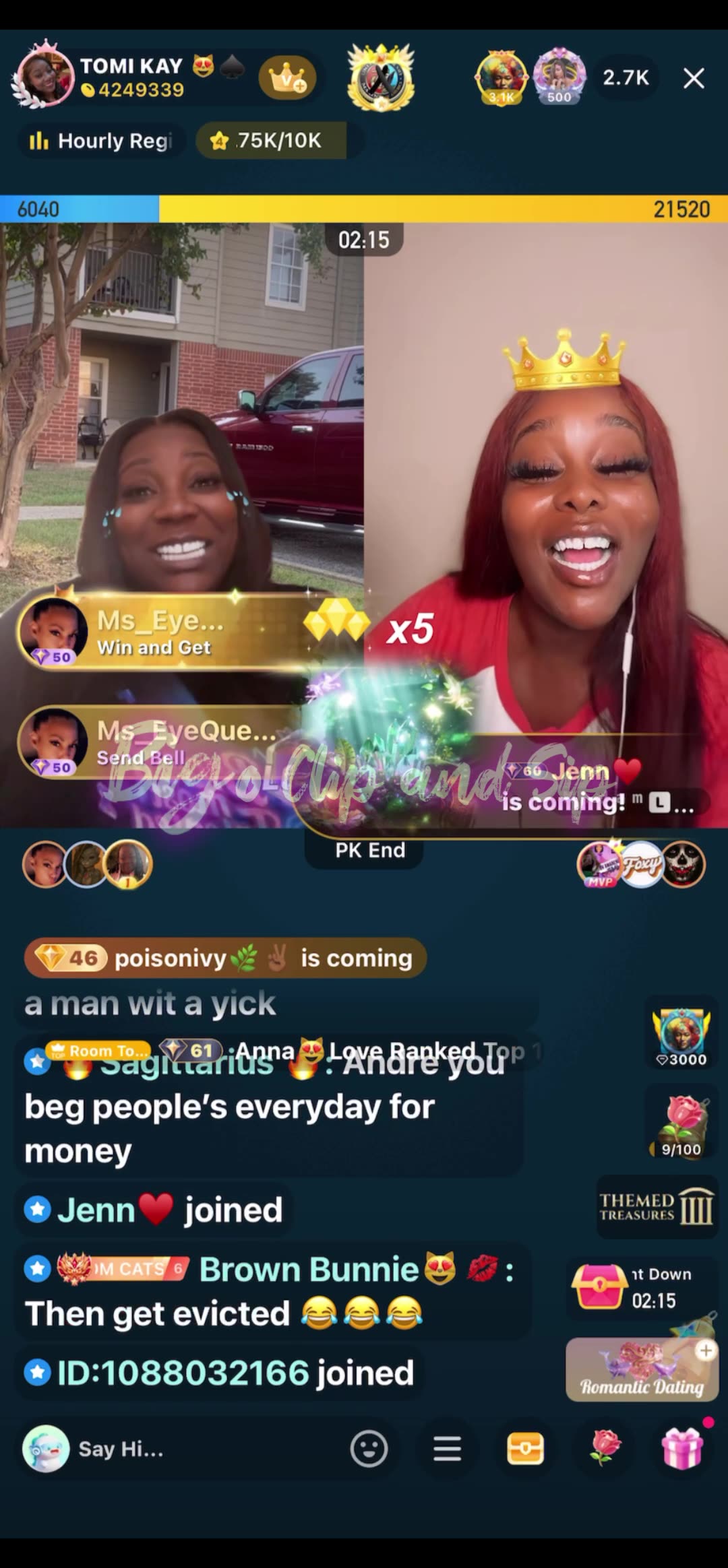 TomiKay lines MadamLo n they read each other down 10/14/25 #bigoclipandsip