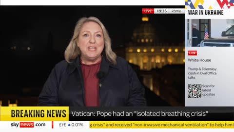 pope's breathing crisis.