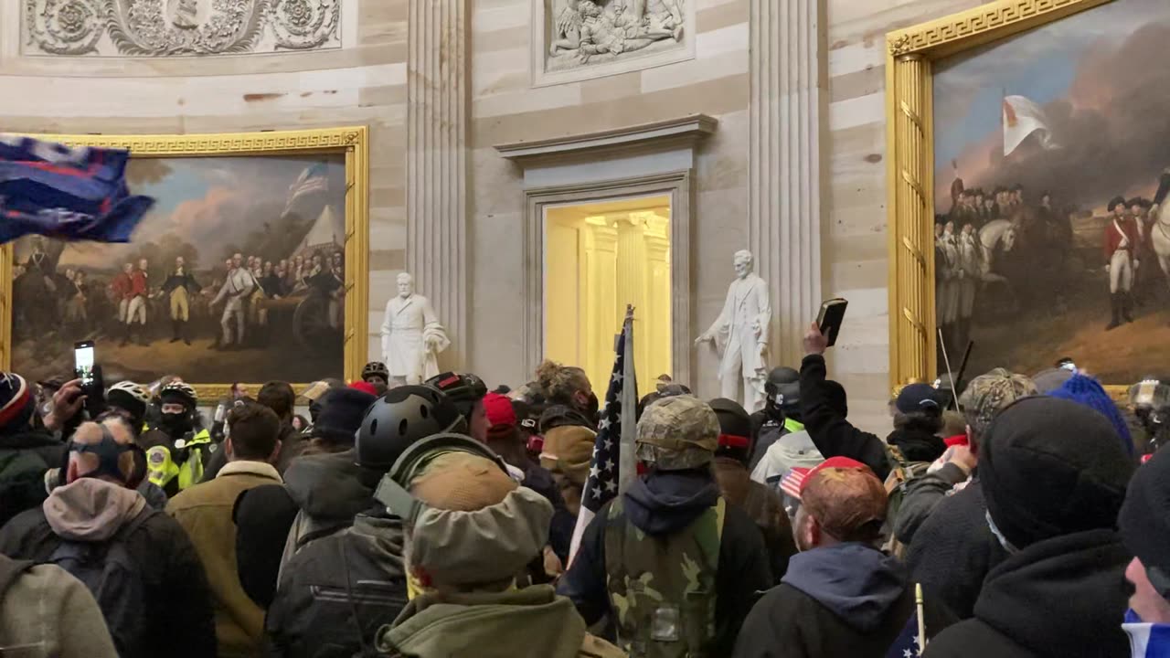 Instigator in the Rotunda at 3:06 PM 1/6/2021