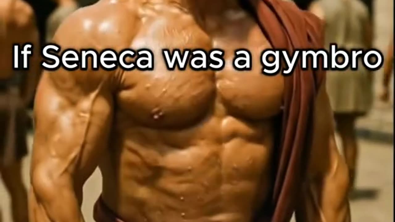 Seneca but it's a gymbro