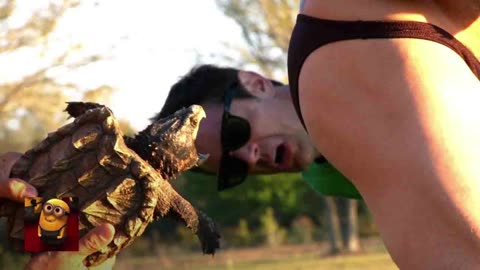 Jackass 3.5 (2011) - Alligator Snapping Turtle Scene Movie CLIP HD