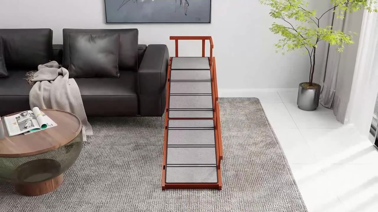 60" Long Non-Slip Pet Ramp PawHut Dog