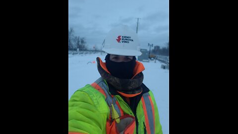 ⚒️2025👷‍♂️01-03 🪖Construction @ Work -20 Relocating Cinder Block Wall With The Loader Machine & Cleaning The Yard In Ottawa 🍁 Canada ❄️