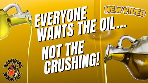 Everyone Wants The Oil...But No One Wants The Crushing.
