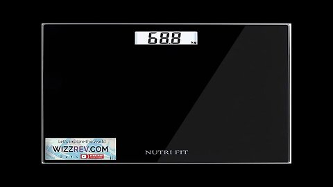 NUTRI FIT Digital Bathroom Scale Body Weight Scales 400 lbs Ultra Slim Review