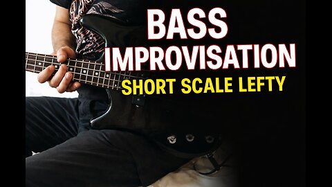 Bass Guitar Improvisation Jam | Ibanez Short Scale Lefty Bass 🇺🇸
