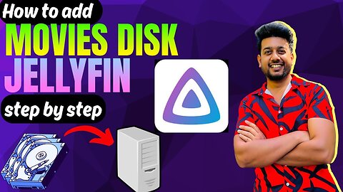 How to add media disk on JellyFin Server